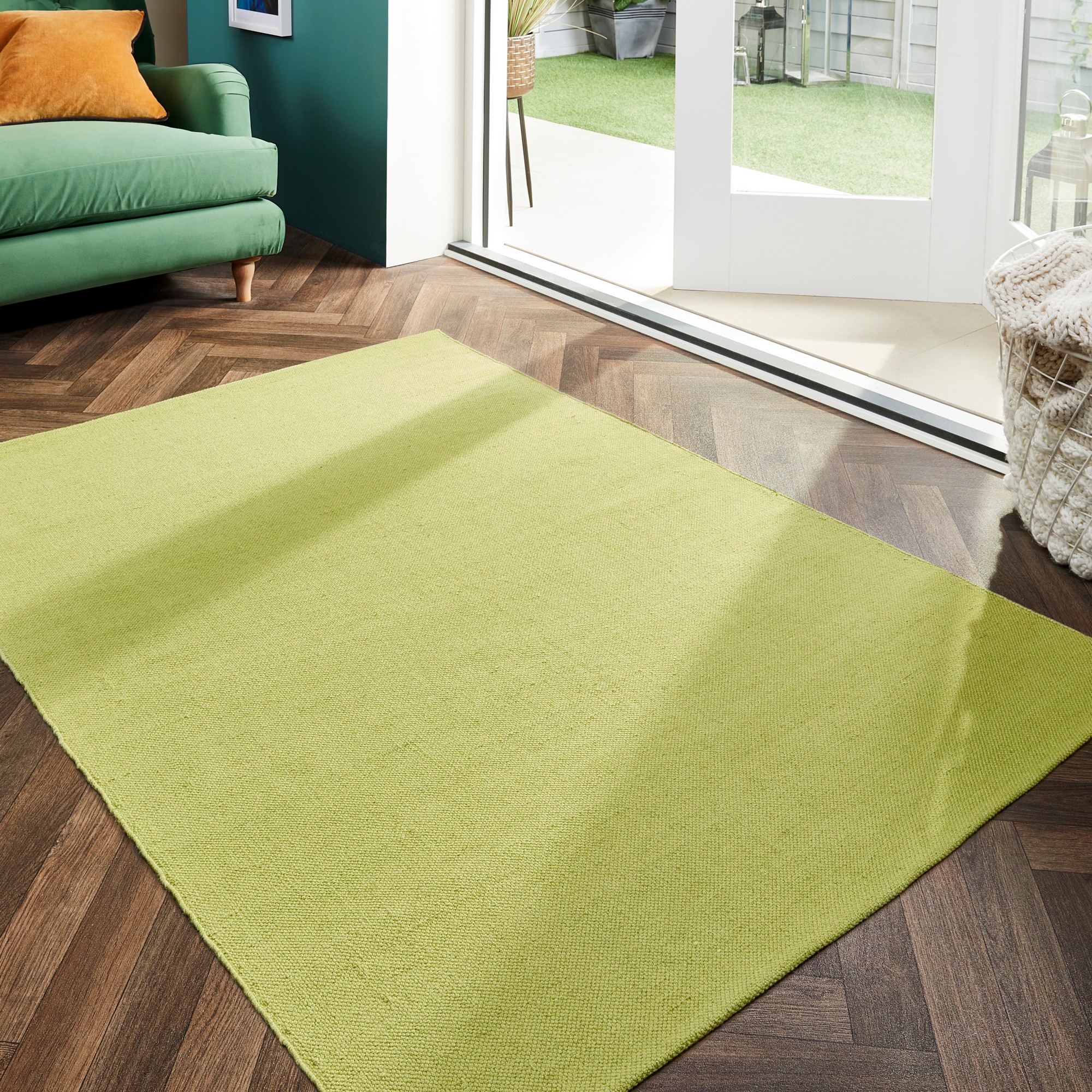 Hug Rug Woven Washable Rugs In Green